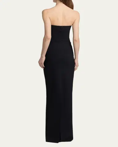 Chiara Boni La Petite Robe Nitra Strapless Bead Applique Column Gown | Thumbnail 3 Chiara Boni La Petite Robe Nitra Strapless Bead Applique Column Gown | Thumbnail 3