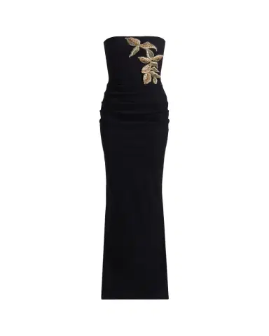 Chiara Boni La Petite Robe Nitra Strapless Bead Applique Column Gown | Thumbnail 1 Chiara Boni La Petite Robe Nitra Strapless Bead Applique Column Gown | Thumbnail 1