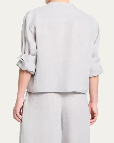 TWP Stand Collar Cut Off Shirt | Thumbnail 3 TWP Stand Collar Cut Off Shirt | Thumbnail 3