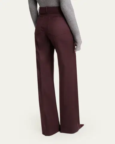 Victoria Beckham Alina Front-Pocket Straight-Leg Trousers | Thumbnail 3 Victoria Beckham Alina Front-Pocket Straight-Leg Trousers | Thumbnail 3