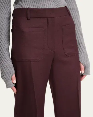 Victoria Beckham Alina Front-Pocket Straight-Leg Trousers | Thumbnail 5 Victoria Beckham Alina Front-Pocket Straight-Leg Trousers | Thumbnail 5