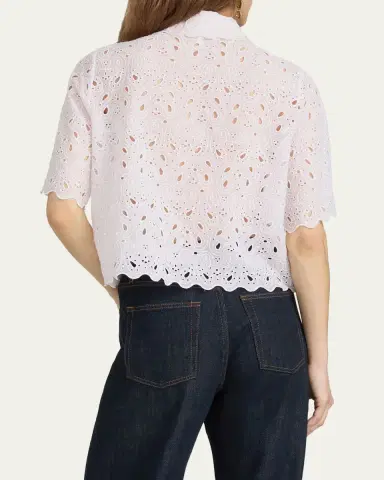 Frame The Paisley Eyelet Shirt | Thumbnail 3 Frame The Paisley Eyelet Shirt | Thumbnail 3