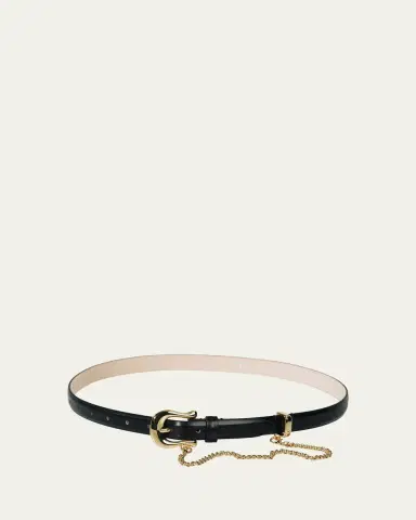 Déhanche Luzia Chain-Embellished Leather Belt | Thumbnail 3 Déhanche Luzia Chain-Embellished Leather Belt | Thumbnail 3