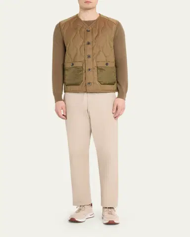 Sease Men's Military-Style Quilted Vest | Thumbnail 2 Sease Men's Military-Style Quilted Vest | Thumbnail 2