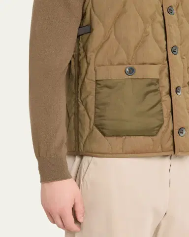 Sease Men's Military-Style Quilted Vest | Thumbnail 5 Sease Men's Military-Style Quilted Vest | Thumbnail 5