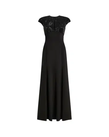 Jenny Packham Moonveil Tonal Sequin Cap-Sleeve Gown | Thumbnail 1 Jenny Packham Moonveil Tonal Sequin Cap-Sleeve Gown | Thumbnail 1