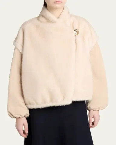 Moncler Chardonneret 2-in-1 Reversible Teddy Down Jacket | Thumbnail 4 Moncler Chardonneret 2-in-1 Reversible Teddy Down Jacket | Thumbnail 4