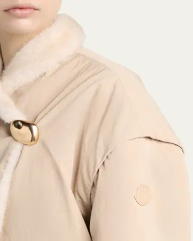 Moncler Chardonneret 2-in-1 Reversible Teddy Down Jacket | Thumbnail 5 Moncler Chardonneret 2-in-1 Reversible Teddy Down Jacket | Thumbnail 5
