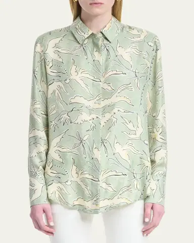 Altuzarra Chika Printed Silk Top | Thumbnail 4 Altuzarra Chika Printed Silk Top | Thumbnail 4