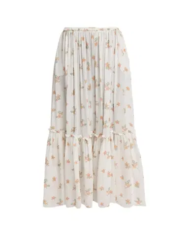 Chloé Blooms Print Silk Maxi Skirt | Thumbnail 1 Chloé Blooms Print Silk Maxi Skirt | Thumbnail 1