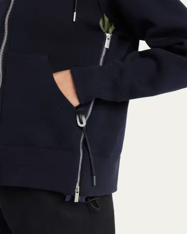 sacai Sponge Sweat x Nylon Twill Hoodie | Thumbnail 5 sacai Sponge Sweat x Nylon Twill Hoodie | Thumbnail 5