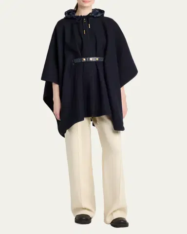 Moncler Genius Padded Wool-Blend Cape | Thumbnail 2 Moncler Genius Padded Wool-Blend Cape | Thumbnail 2