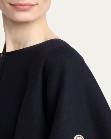 Moncler Genius Padded Wool-Blend Cape | Thumbnail 5 Moncler Genius Padded Wool-Blend Cape | Thumbnail 5