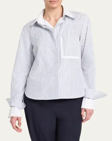 TWP Double Layer Boyfriend Shirt | Thumbnail 3 TWP Double Layer Boyfriend Shirt | Thumbnail 3