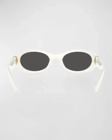 Miu Miu Logo Acetate Oval Sunglasses | Thumbnail 3 Miu Miu Logo Acetate Oval Sunglasses | Thumbnail 3