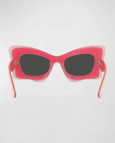 LOEWE Multicolor Acetate Butterfly Sunglasses | Thumbnail 4 LOEWE Multicolor Acetate Butterfly Sunglasses | Thumbnail 4
