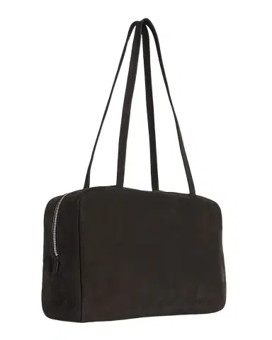 THE ROW Astra Bowling Shoulder Bag in Suede | Thumbnail 1 THE ROW Astra Bowling Shoulder Bag in Suede | Thumbnail 1