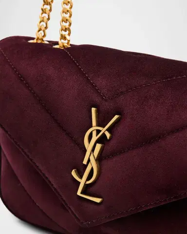 Saint Laurent Mini Loulou Chain-Strap Shoulder Bag in Suede | Thumbnail 6 Saint Laurent Mini Loulou Chain-Strap Shoulder Bag in Suede | Thumbnail 6