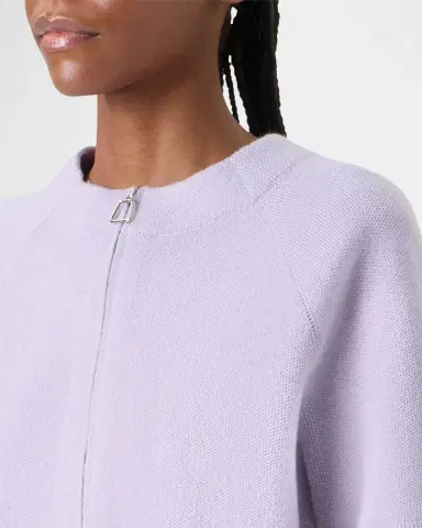 Akris Cashmere Pique Zipped Cardigan | Thumbnail 5 Akris Cashmere Pique Zipped Cardigan | Thumbnail 5