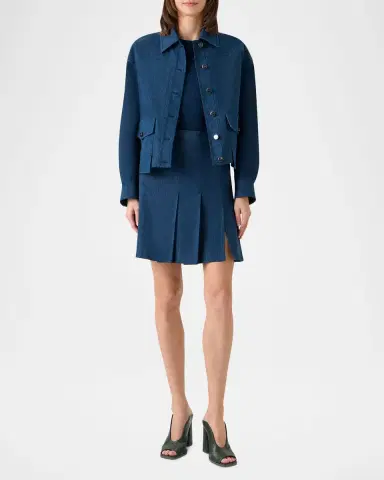 Akris Hilly Stretch Denim Jacket | Thumbnail 2 Akris Hilly Stretch Denim Jacket | Thumbnail 2