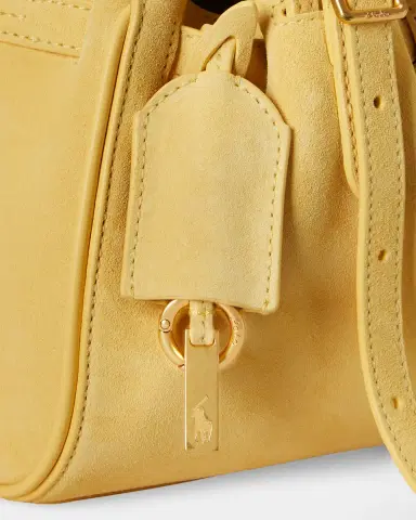 Polo Ralph Lauren Polo ID Suede Mini Satchel | Thumbnail 6 Polo Ralph Lauren Polo ID Suede Mini Satchel | Thumbnail 6