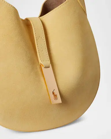 Polo Ralph Lauren Polo ID Suede Small Shoulder Bag | Thumbnail 4 Polo Ralph Lauren Polo ID Suede Small Shoulder Bag | Thumbnail 4