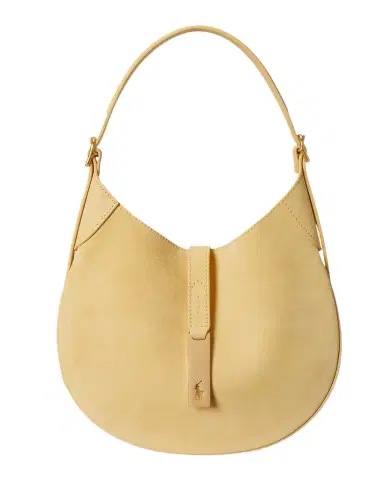 Polo Ralph Lauren Polo ID Suede Small Shoulder Bag | Thumbnail 1 Polo Ralph Lauren Polo ID Suede Small Shoulder Bag | Thumbnail 1