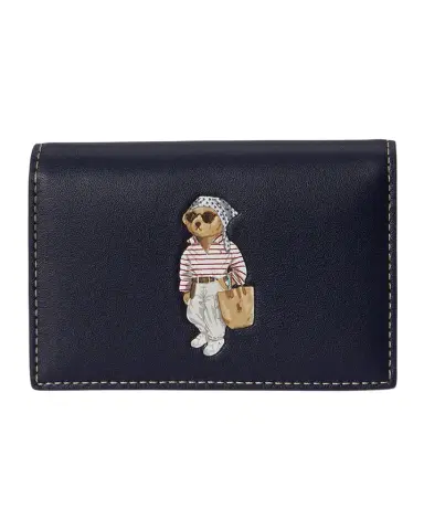 Polo Ralph Lauren Polo Bear Leather Bifold Card Case | Thumbnail 1 Polo Ralph Lauren Polo Bear Leather Bifold Card Case | Thumbnail 1