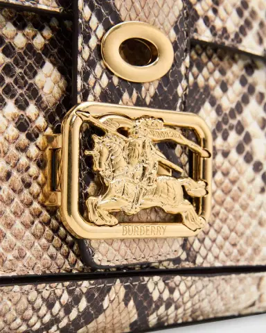 Burberry Rider Small Python-Print Leather Top-Handle Bag | Thumbnail 5 Burberry Rider Small Python-Print Leather Top-Handle Bag | Thumbnail 5