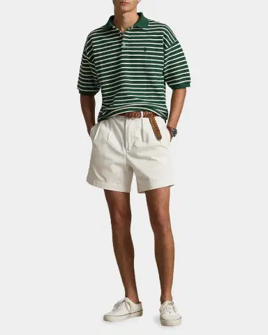 Polo Ralph Lauren Men's Relaxed Fit Stripe Textured Polo Shirt | Thumbnail 2 Polo Ralph Lauren Men's Relaxed Fit Stripe Textured Polo Shirt | Thumbnail 2