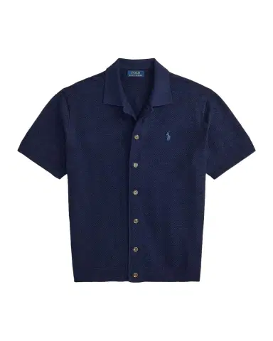 Polo Ralph Lauren Men's Cotton-Linen Short-Sleeve Cardigan | Thumbnail 1 Polo Ralph Lauren Men's Cotton-Linen Short-Sleeve Cardigan | Thumbnail 1