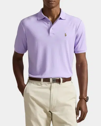 Polo Ralph Lauren Men's Cotton Interlock Embroidered-Pony Polo Shirt | Thumbnail 4 Polo Ralph Lauren Men's Cotton Interlock Embroidered-Pony Polo Shirt | Thumbnail 4