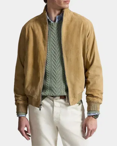 Polo Ralph Lauren Men's The Charleton Suede Jacket | Thumbnail 4 Polo Ralph Lauren Men's The Charleton Suede Jacket | Thumbnail 4