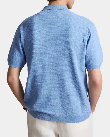 Polo Ralph Lauren Men's Cotton-Linen Short-Sleeve Cardigan | Thumbnail 3 Polo Ralph Lauren Men's Cotton-Linen Short-Sleeve Cardigan | Thumbnail 3