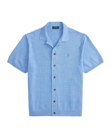 Polo Ralph Lauren Men's Cotton-Linen Short-Sleeve Cardigan | Thumbnail 1 Polo Ralph Lauren Men's Cotton-Linen Short-Sleeve Cardigan | Thumbnail 1