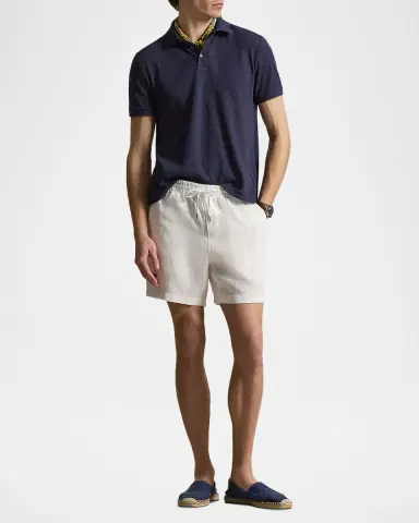 Polo Ralph Lauren Men's Pointelle Jersey Polo Shirt | Thumbnail 2 Polo Ralph Lauren Men's Pointelle Jersey Polo Shirt | Thumbnail 2