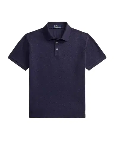Polo Ralph Lauren Men's Pointelle Jersey Polo Shirt | Thumbnail 1 Polo Ralph Lauren Men's Pointelle Jersey Polo Shirt | Thumbnail 1
