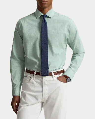 Polo Ralph Lauren Men's Classic Fit Glen Plaid Poplin Sport Shirt | Thumbnail 4 Polo Ralph Lauren Men's Classic Fit Glen Plaid Poplin Sport Shirt | Thumbnail 4