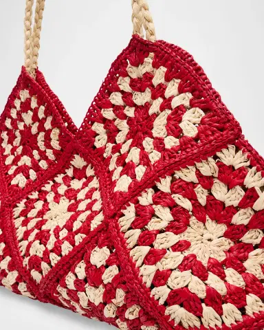 BTB Los Angeles Stormi Woven Raffia Tote Bag | Thumbnail 6 BTB Los Angeles Stormi Woven Raffia Tote Bag | Thumbnail 6