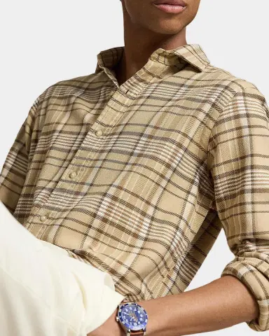 Polo Ralph Lauren Men's Classic Fit Plaid Flannel Button-Down Shirt | Thumbnail 5 Polo Ralph Lauren Men's Classic Fit Plaid Flannel Button-Down Shirt | Thumbnail 5