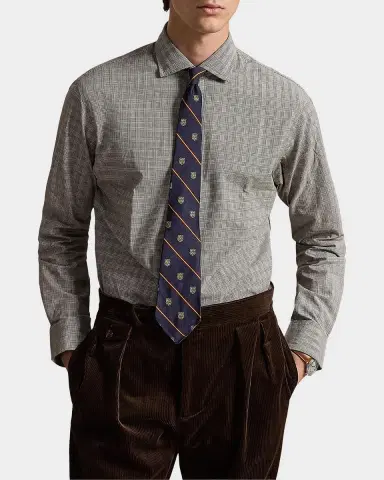 Polo Ralph Lauren Men's Classic Fit Glen Plaid Poplin Sport Shirt | Thumbnail 4 Polo Ralph Lauren Men's Classic Fit Glen Plaid Poplin Sport Shirt | Thumbnail 4