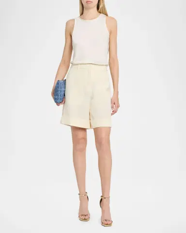 Jimmy Choo Logo Crosshatch Denim Pouch | Thumbnail 4 Jimmy Choo Logo Crosshatch Denim Pouch | Thumbnail 4