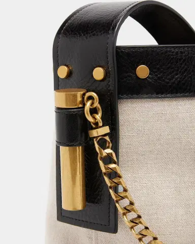 Versace La Vacanza Medusa Cotton-Blend Bucket Bag | Thumbnail 5 Versace La Vacanza Medusa Cotton-Blend Bucket Bag | Thumbnail 5