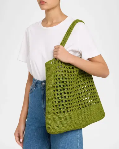 A.L.C. Lucy Crochet Raffia Tote Bag | Thumbnail 2 A.L.C. Lucy Crochet Raffia Tote Bag | Thumbnail 2