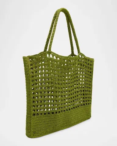 A.L.C. Lucy Crochet Raffia Tote Bag | Thumbnail 3 A.L.C. Lucy Crochet Raffia Tote Bag | Thumbnail 3
