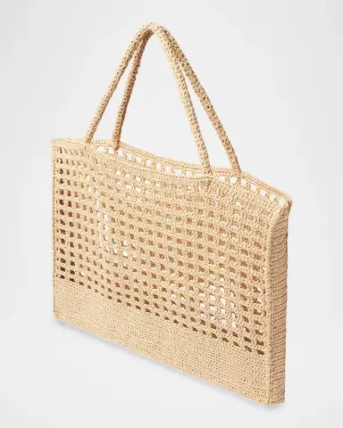 A.L.C. Lucy Crochet Raffia Tote Bag | Thumbnail 7 A.L.C. Lucy Crochet Raffia Tote Bag | Thumbnail 7