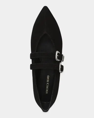 Veronica Beard Bancroft Buckles Suede Mary Jane Ballerina Flats | Thumbnail 3 Veronica Beard Bancroft Buckles Suede Mary Jane Ballerina Flats | Thumbnail 3