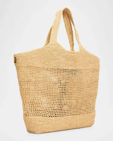 Saint Laurent Icare YSL Raffia Tote Bag | Thumbnail 2 Saint Laurent Icare YSL Raffia Tote Bag | Thumbnail 2