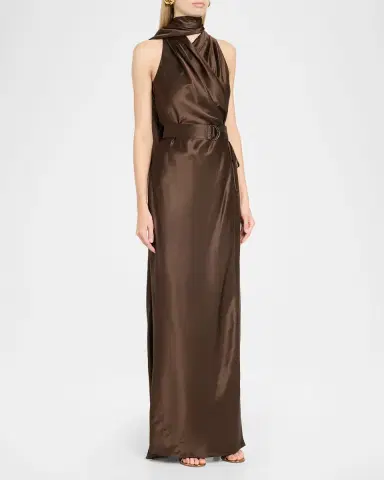 Ralph Lauren Collection Rynn Washed Duchesse Evening Dress | Thumbnail 4 Ralph Lauren Collection Rynn Washed Duchesse Evening Dress | Thumbnail 4