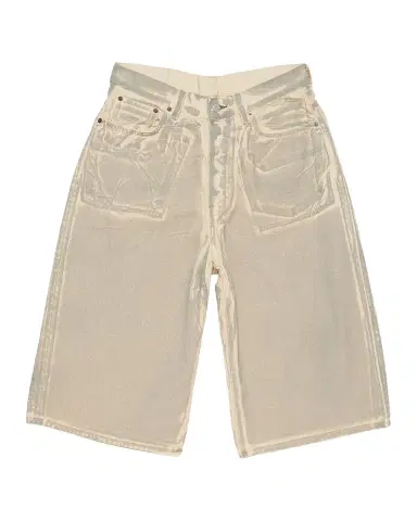 Acne Studios Men's Printed Cotton Denim Shorts | Thumbnail 2 Acne Studios Men's Printed Cotton Denim Shorts | Thumbnail 2
